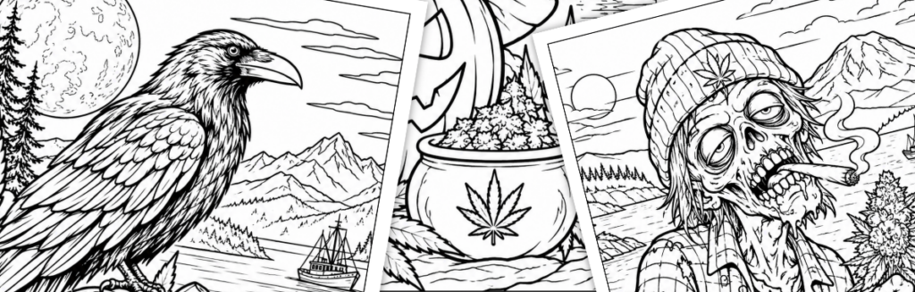 Free Halloweed Colouring Sheets